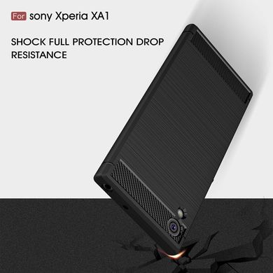Чохол Carbon для Sony Xperia XA1 / G3112 / G3116 / G3121 / G3125 / G3123 бампер чорний