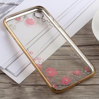 Чохол Luxury для Iphone XR бампер зі стразами ультратонкий Gold