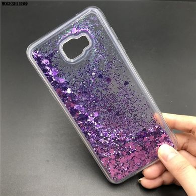 Чехол Glitter для Samsung Galaxy A5 2017 / A520 Бампер Жидкий блеск Фиолетовый