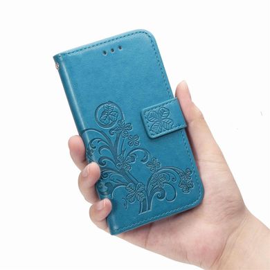 Чохол Clover для Xiaomi Redmi 9C книжка шкіра PU з візитницею блакитний