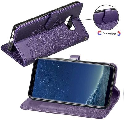 Чохол Vintage для Samsung Galaxy S8 / G950 книжка фіолетовий з візерунком
