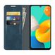 Чехол Taba Retro-Skin для Samsung Galaxy M22 / M225 книжка кожа PU с визитницей синий
