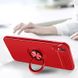 Чехол TPU Ring для Xiaomi Redmi 9A противоударный бампер с кольцом Red
