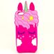 Чехол 3D Toy для Iphone 5 / 5s / SE Бампер резиновый Единорог Pink
