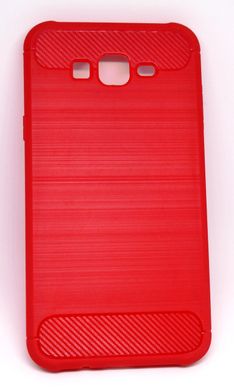 Чохол Carbon для Samsung J7 Neo / J701 бампер Red