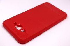 Чехол Carbon для Samsung J7 Neo / J701 бампер Red