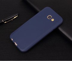 Чехол Style для Samsung Galaxy A3 2017 / A320 Бампер силиконовый синий