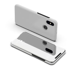 Чехол Mirror для Xiaomi Mi A2 Lite / Redmi 6 Pro книжка зеркальный Clear View Silver