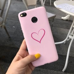Чохол Style для Xiaomi Redmi 4X / 4X Pro Бампер силіконовий рожевий Heart