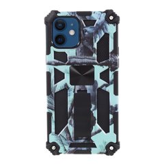 Чехол Military Shield для Iphone 11 бампер противоударный с подставкой Turquoise