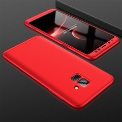 Чехол GKK 360 для Samsung A6 2018 / A600 бампер накладка Red
