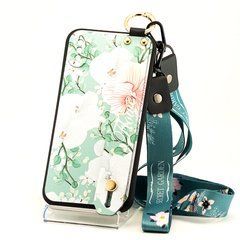 Чехол Lanyard для Iphone XS бампер с ремешком Turquoise