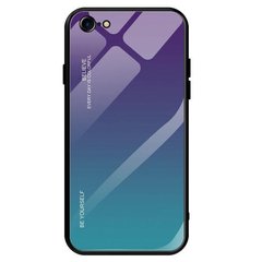 Чехол Gradient для Iphone SE 2020 бампер накладка Purple-Blue