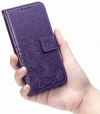 Чехол Clover для Xiaomi Redmi Note 9 Pro Max книжка кожа PU Фиолетовый