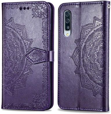 Чехол Vintage для Samsung A50 2019 / A505F книжка кожа PU фиолетовый