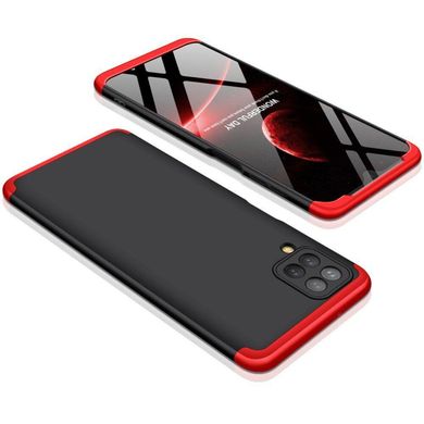 Чехол GKK 360 для Samsung Galaxy A12 2021 / A125 бампер противоударный Black-Red