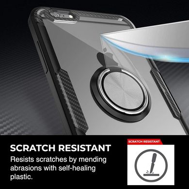 Чехол Crystal для Iphone 6 Plus / Iphone 6S Plus бампер противоударный Transparent Black
