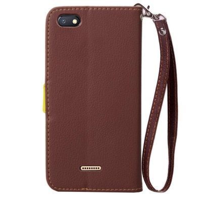 Чохол Leaf для Xiaomi Redmi 6A книжка шкіра PU Brown