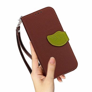 Чохол Leaf для Xiaomi Redmi 6A книжка шкіра PU Brown