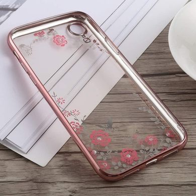 Чохол Luxury для Iphone XR бампер зі стразами ультратонкий Rose-Gold