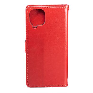 Чехол Idewei для Samsung Galaxy A12 2021 / A125 книжка кожа PU с визитницей красный