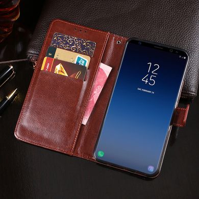 Чехол Idewei для Samsung S9 Plus / G965 книжка кожа PU коричневый