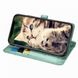 Чехол Embossed Cat and Dog для Iphone 11 книжка кожа PU с визитницей мятный