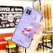 Чехол Luxury для Samsung Galaxy A12 2021 / A125 бампер с ремешком Purple