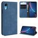 Чохол Taba Retro-Skin для iPhone XR книжка шкіра PU з візитницею синій