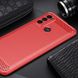 Чехол Carbon для Motorola Moto G60 бампер противоударный Red