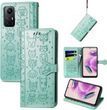 Чехол Embossed Cat and Dog для Xiaomi Redmi Note 12S книжка кожа PU с визитницей мятный