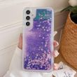 Чехол Glitter для Samsung Galaxy A34 / A346 бампер жидкий блеск фиолетовый