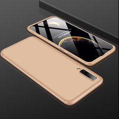 Чехол GKK 360 для Samsung Galaxy A50 2019 / A505 Бампер оригинальный Gold