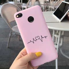 Чехол Style для Xiaomi Redmi 4X / 4X Pro Бампер силиконовый розовый Cardio