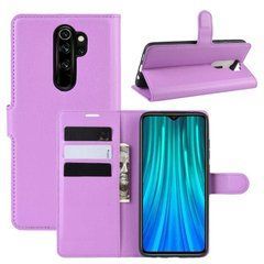 Чохол IETP для Xiaomi Redmi Note 8 Pro книжка шкіра PU бузковий