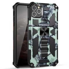 Чехол Military Shield для Iphone 11 Pro бампер противоударный с подставкой Turquoise