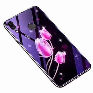 Чехол Glass-case для Huawei P Smart Plus / Nova 3i / INE-LX1 бампер накладка Flowers