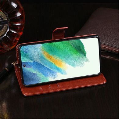 Чехол Idewei для Motorola Moto G84 книжка кожа PU с визитницей коричневый