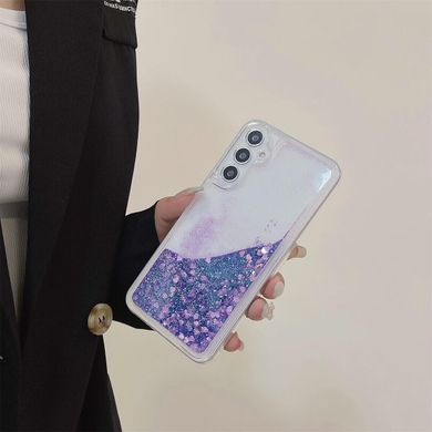 Чохол Glitter для Samsung Galaxy A34 / A346 бампер рідкий блиск фіолетовий