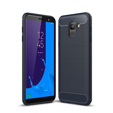 Чохол Carbon для Samsung J6 2018 бампер Blue