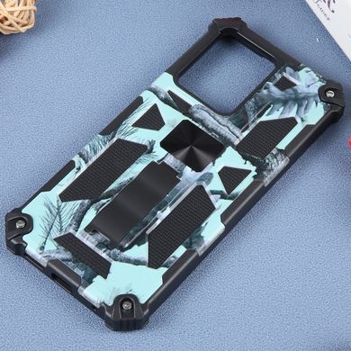 Чехол Military Shield для Xiaomi Redmi Note 12 бампер противоударный с подставкой Turquoise