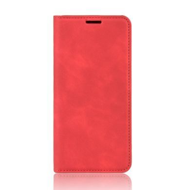 Чохол Taba Retro-Skin для iPhone XR книжка шкіра PU з візитницею червоний