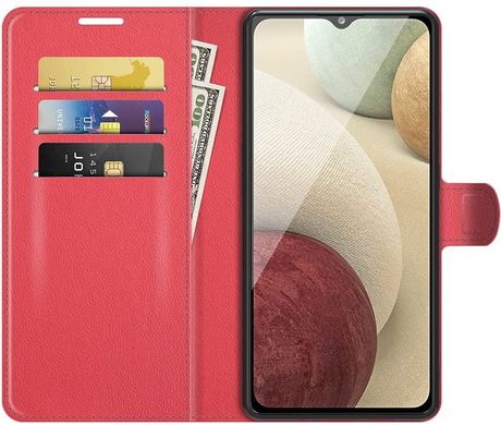 Чехол IETP для Samsung Galaxy A22 / A225 книжка кожа PU с визитницей красный