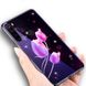 Чехол Glass-Case для Xiaomi Redmi Note 8T бампер стеклянный Flowers