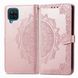 Чехол Vintage для Samsung Galaxy M12 2021 / M127 книжка кожа PU с визитницей розовый