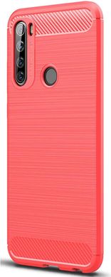 Чехол Carbon для Xiaomi Redmi Note 8T бампер оригинальный Red