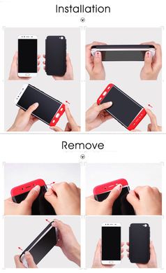 Чехол GKK 360 для Xiaomi Redmi Note 5A 2/16 Бампер Black-Red