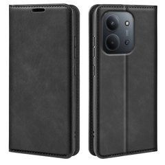 Чехол Taba Retro-Skin для Xiaomi Redmi 15C EU Version 173mm книжка кожа PU с визитницей черный