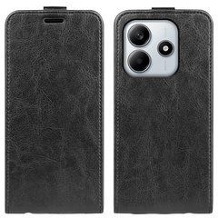 Чехол IETP для Xiaomi Redmi Note 14 4G EU Version флип вертикальный кожа PU черный