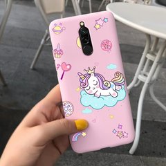 Чехол Style для Xiaomi Redmi 8 Бампер силиконовый Розовый Sleeping Unicorn